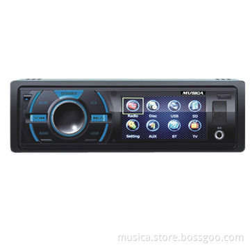 3-inch TFT DVD player with TV and BT, flip down panel